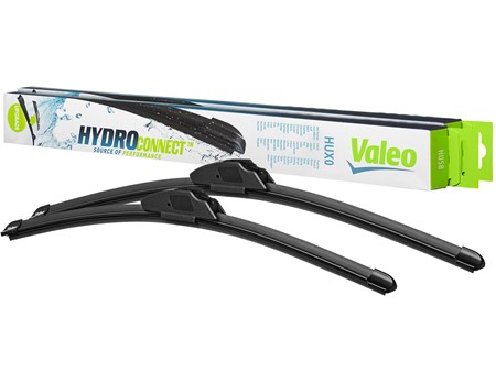 Wycieraczki samochodowe VALEO Hydroconnect (płaskie) do Hyundai Solaris Sedan 02.2017-
